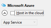 Host in Cloud disabled