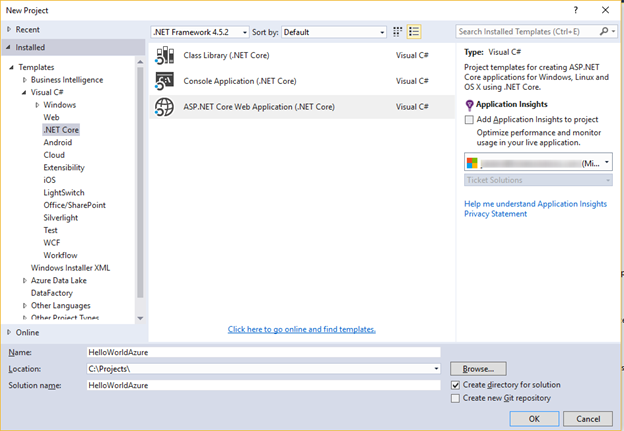 NewProject_HelloWorldAzure