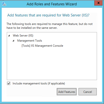 Server Select Roles dialog