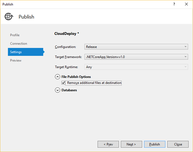 web deploy publish remove old